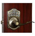 Lockey E Digital Keyless Electronic Lever Door Lock Antique Brass